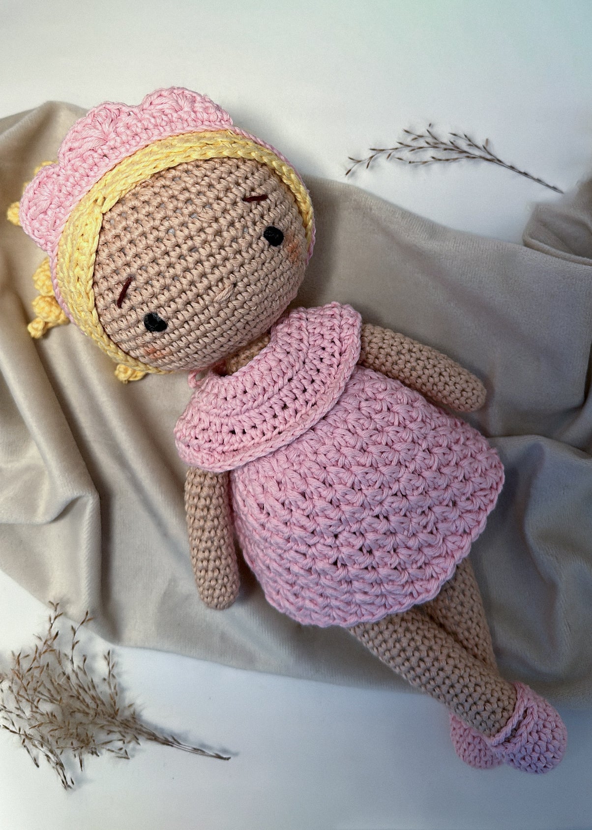 Handgehäkelte Puppe Anneliese