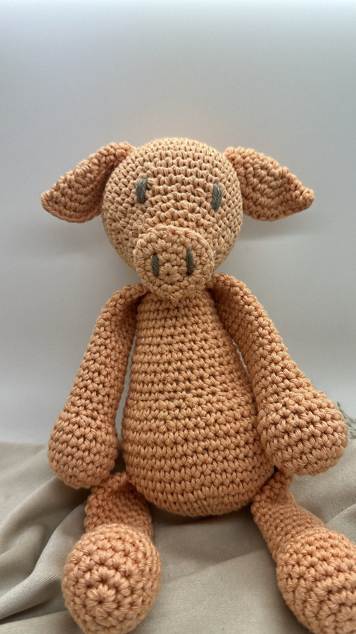 Handgehäkeltes Schwein Kelly