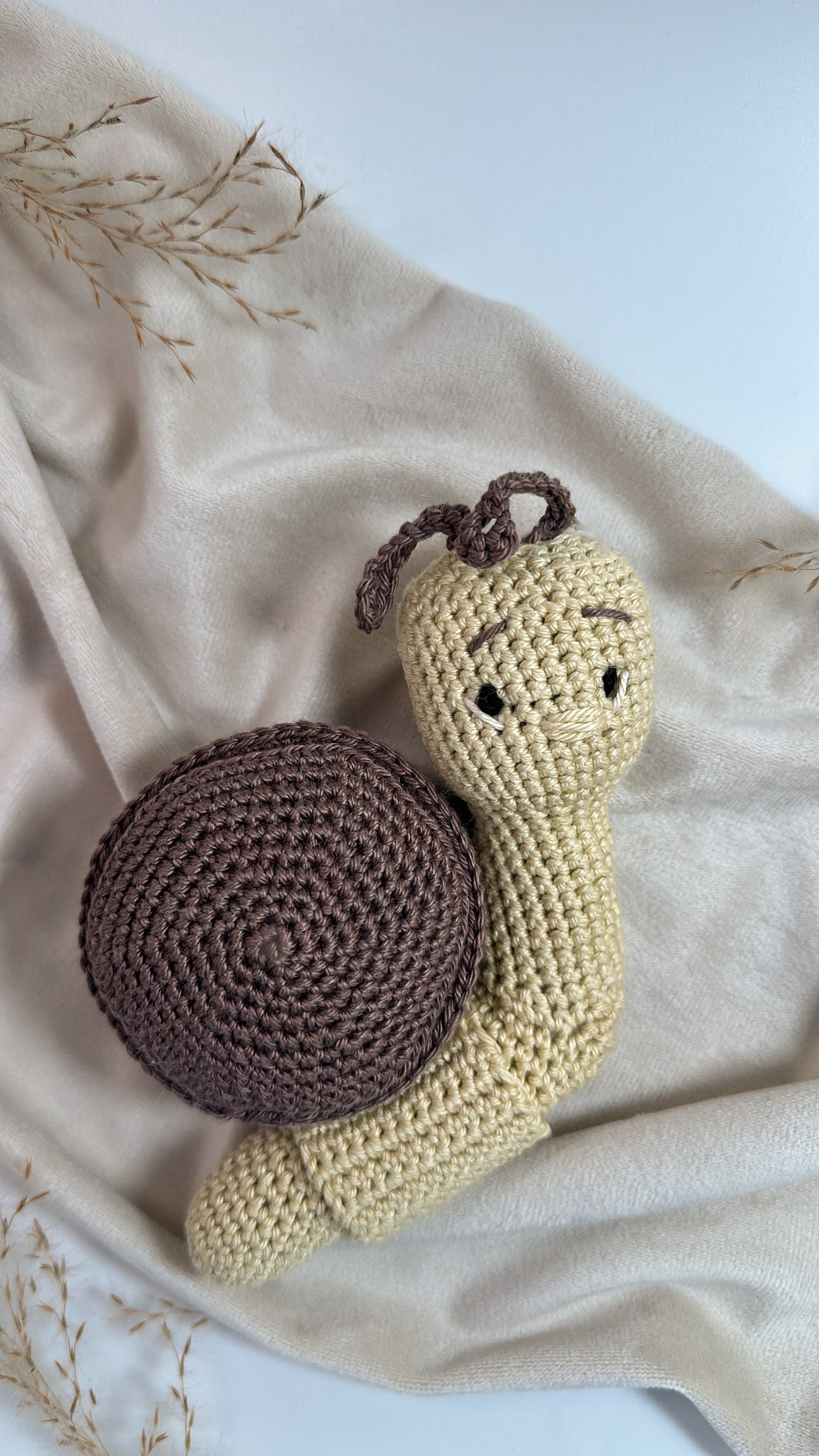 Handgehäkelte Schnecke Enna