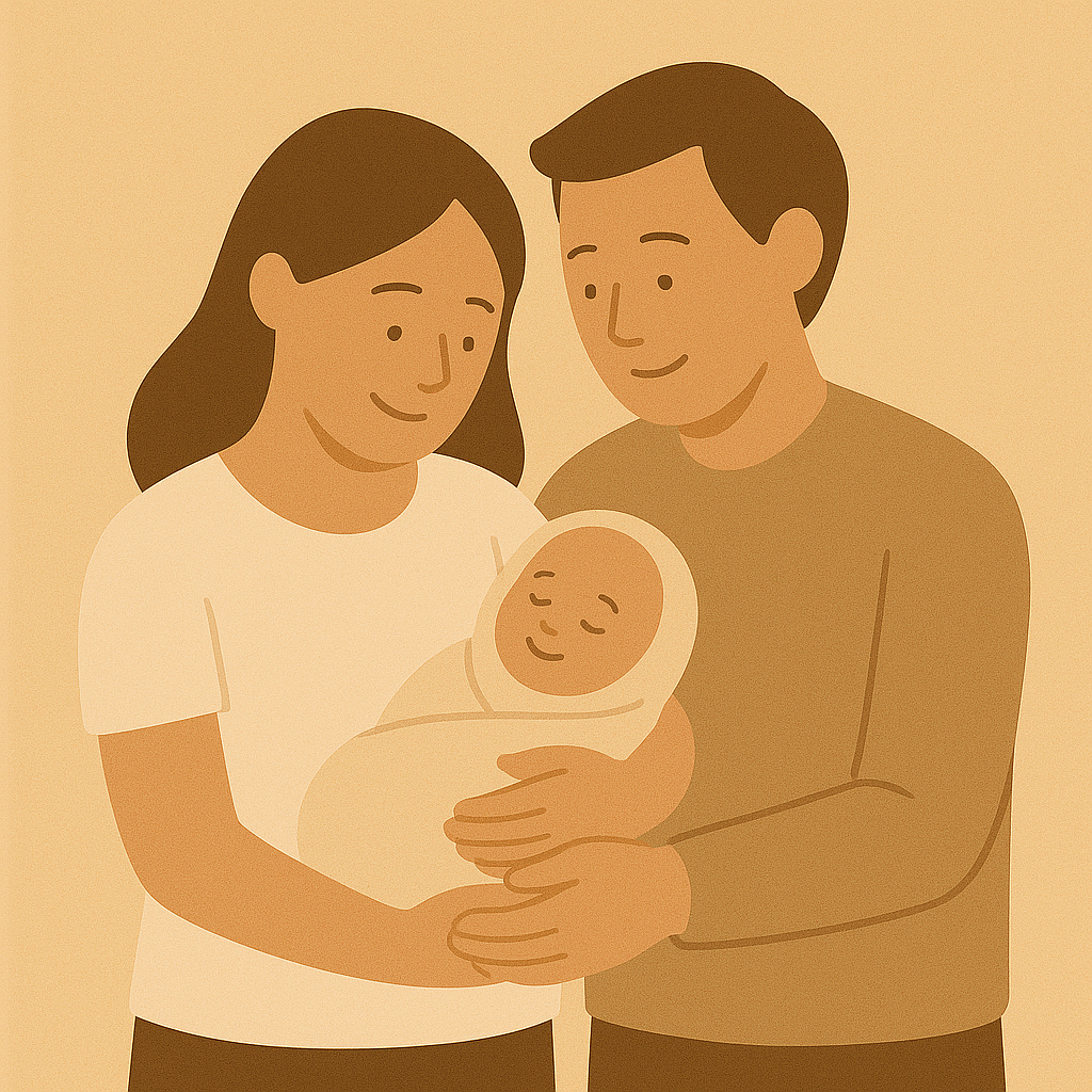 Glückwünsche zur Geburt des Kindes