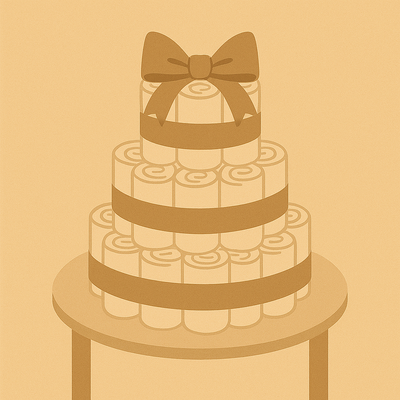 Wie viele Windeln für eine Windeltorte?