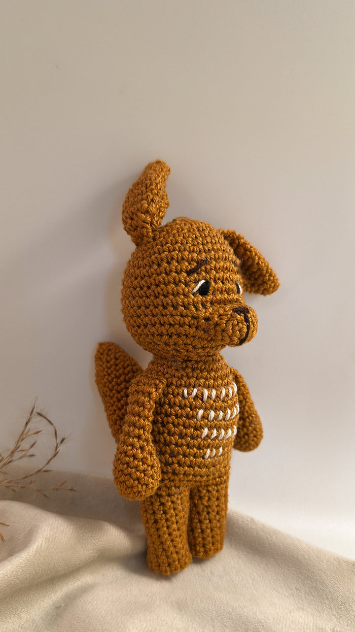 Handgehäkeltes Eichhörnchen