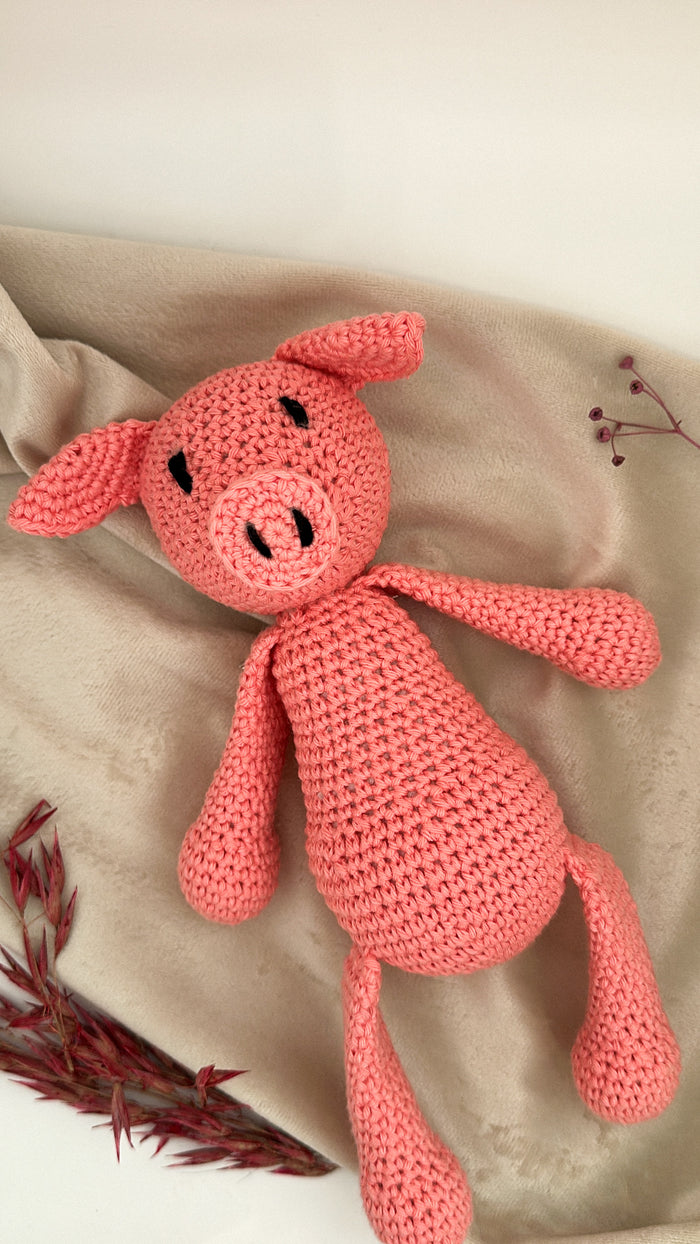 Handgehäkeltes Schwein Kelly