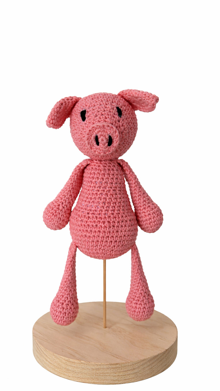 Handgehäkeltes Schwein Kelly