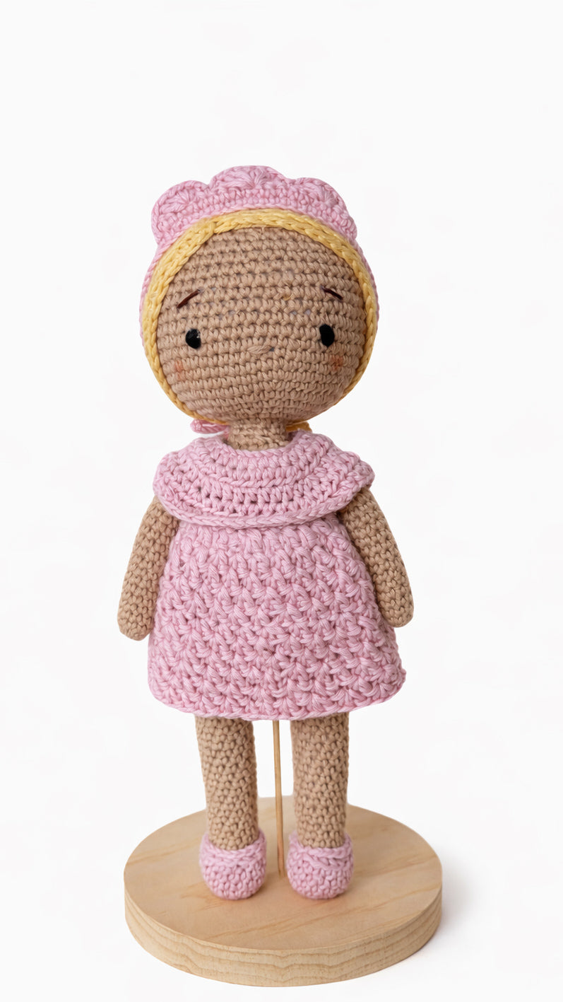 Handgehäkelte Puppe Anneliese
