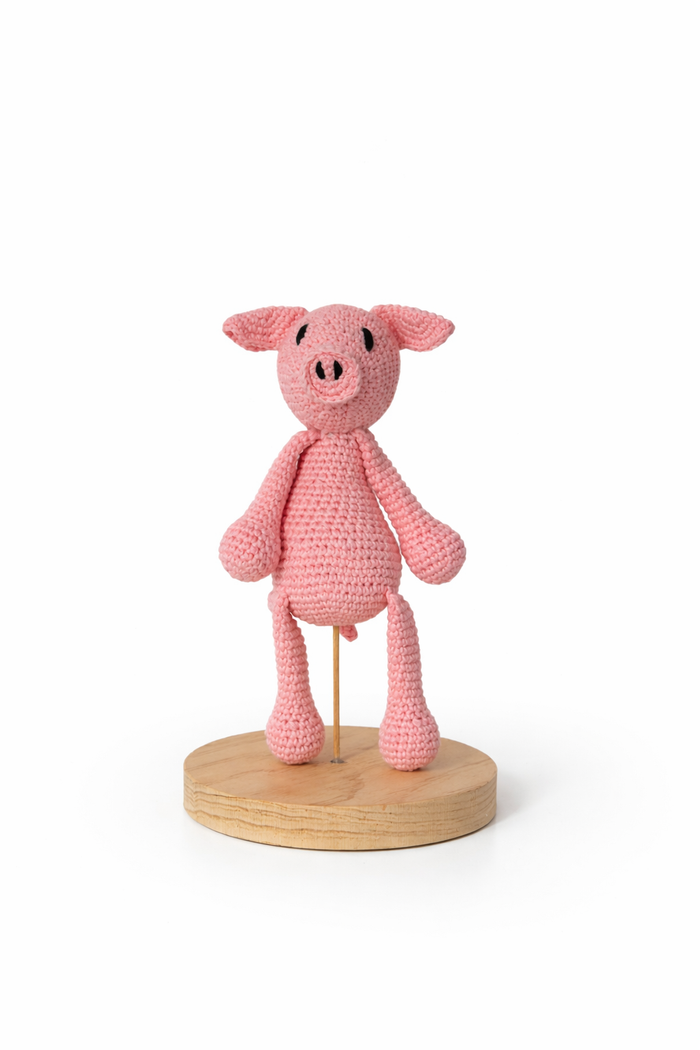 Handgehäkeltes Schwein Kelly