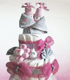 Windeltorte rosa Mädchen Cupcakes Windelwichtel Windelzwerge