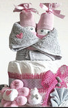 Windeltorte rosa Mädchen Cupcakes Windelwichtel Windelzwerge