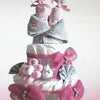 Windeltorte rosa Mädchen Cupcakes Windelwichtel Windelzwerge